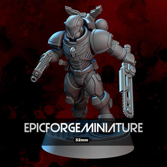 Figurine Wargame Assault Interceptor B -  32 mm / Epic Forge Miniatures