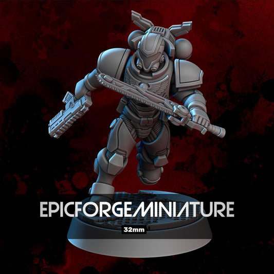Figurine Wargame Assault Interceptor F -  32 mm / Epic Forge Miniatures