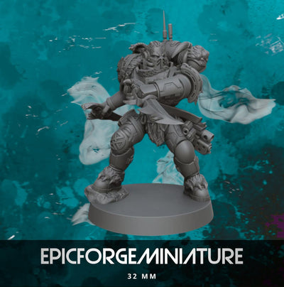 Figurine Space Viking Knives Lieutenant - 32 mm