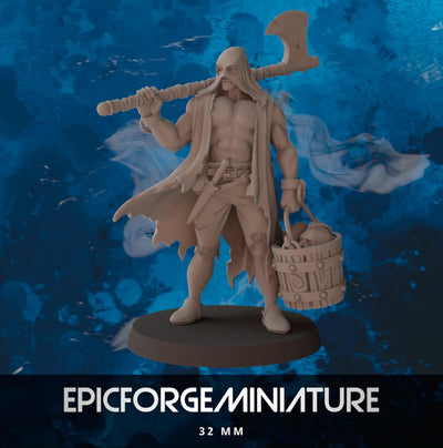 Figurine Wargame DnD Bourreau de l'entreprise -  32 mm / Epic Forge Miniatures