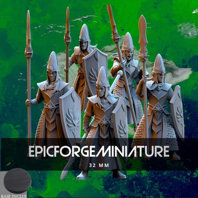 Milice du royaume des elfes   -  32 mm