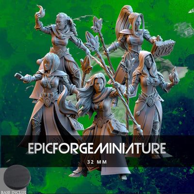 Elfes de Silvermoor Sorcières du cercle intérieur   -  32 mm