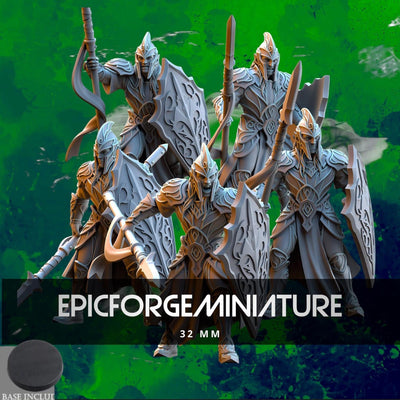 Guerriers Elfes de Silvermoor - 32 mm