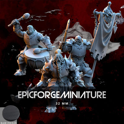 Groupe de commandement des orc de Nestah - 32 mm