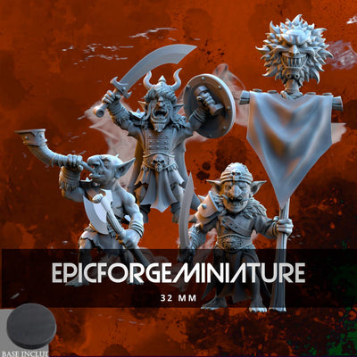 Commandement du désert de la horde noire des gobelins - 32 mm