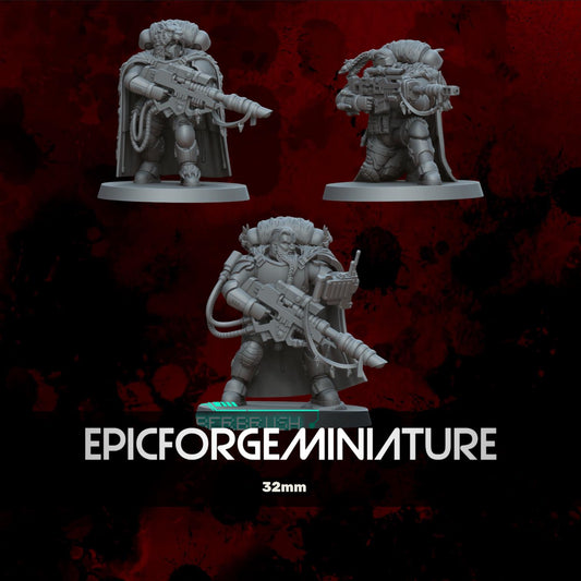 Figurine Space Vikings Sniper Squad -  32 mm / Epic Forge Miniatures