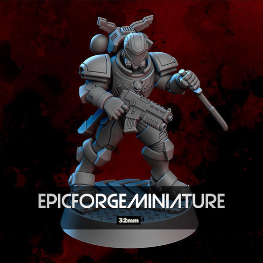 Figurine Wargame Assault Interceptor C -  32 mm / Epic Forge Miniatures