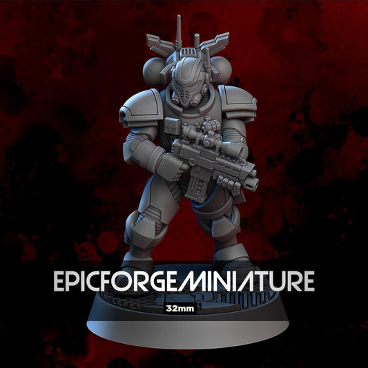 Figurine Wargame Vanguard Infiltrator A -  32 mm / Epic Forge Miniatures