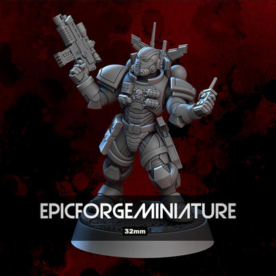 Wargame Vanguard Infiltrator B Figur - 32mm / Epic Forge Miniatures