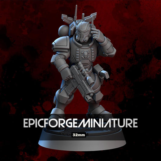 Figurine Wargame Vanguard Infiltrator D -  32 mm / Epic Forge Miniatures