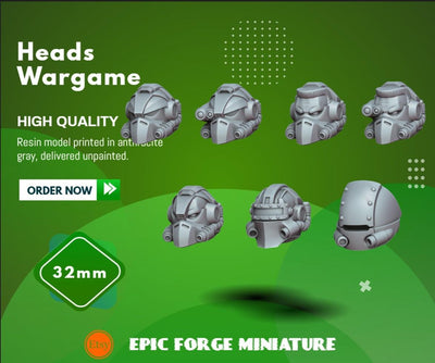 Pack x7 Rapt'Ops Termi Heads - 32 mm