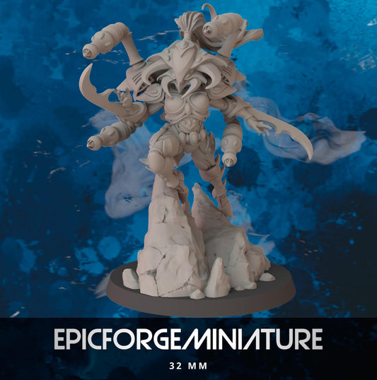 Figurine Wargame Seigneur Grimpeur du Vide -  32 mm / Epic Forge Miniatures