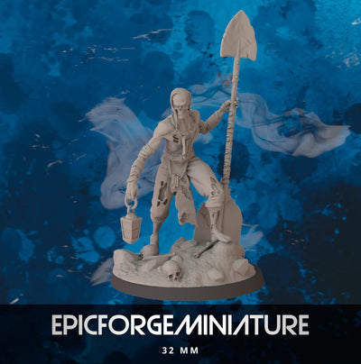 Figurine Wargame dnd Grave Crawler -  32 mm / Epic Forge Miniatures