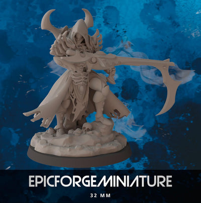 Figurine Wargame DnD Aeterni Seigneur de la Mort -  32 mm / Epic Forge Miniatures
