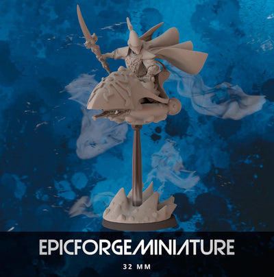 Sci-Fi-Wargame-Figur „Awakened on Graviton Byke“ – 32 mm / Epic Forge Miniatures