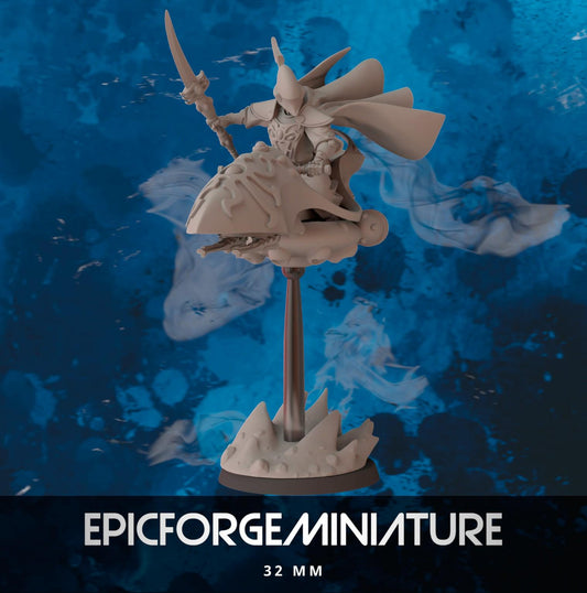 Figurine Wargame sci-fi  Réveillé sur Graviton Byke -  32 mm / Epic Forge Miniatures