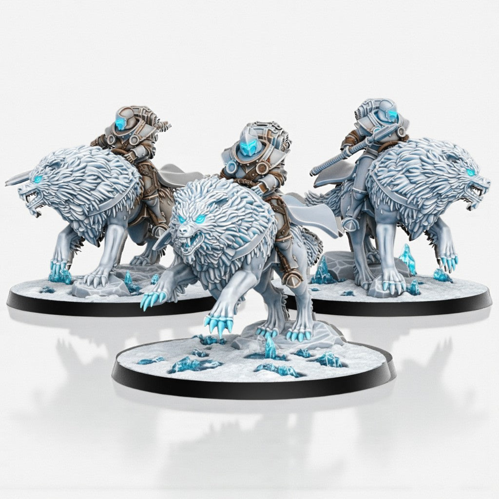 Wolf Rider Miniatures Stormpride Wolf Riders - 32 mm – Epic Forge Miniature