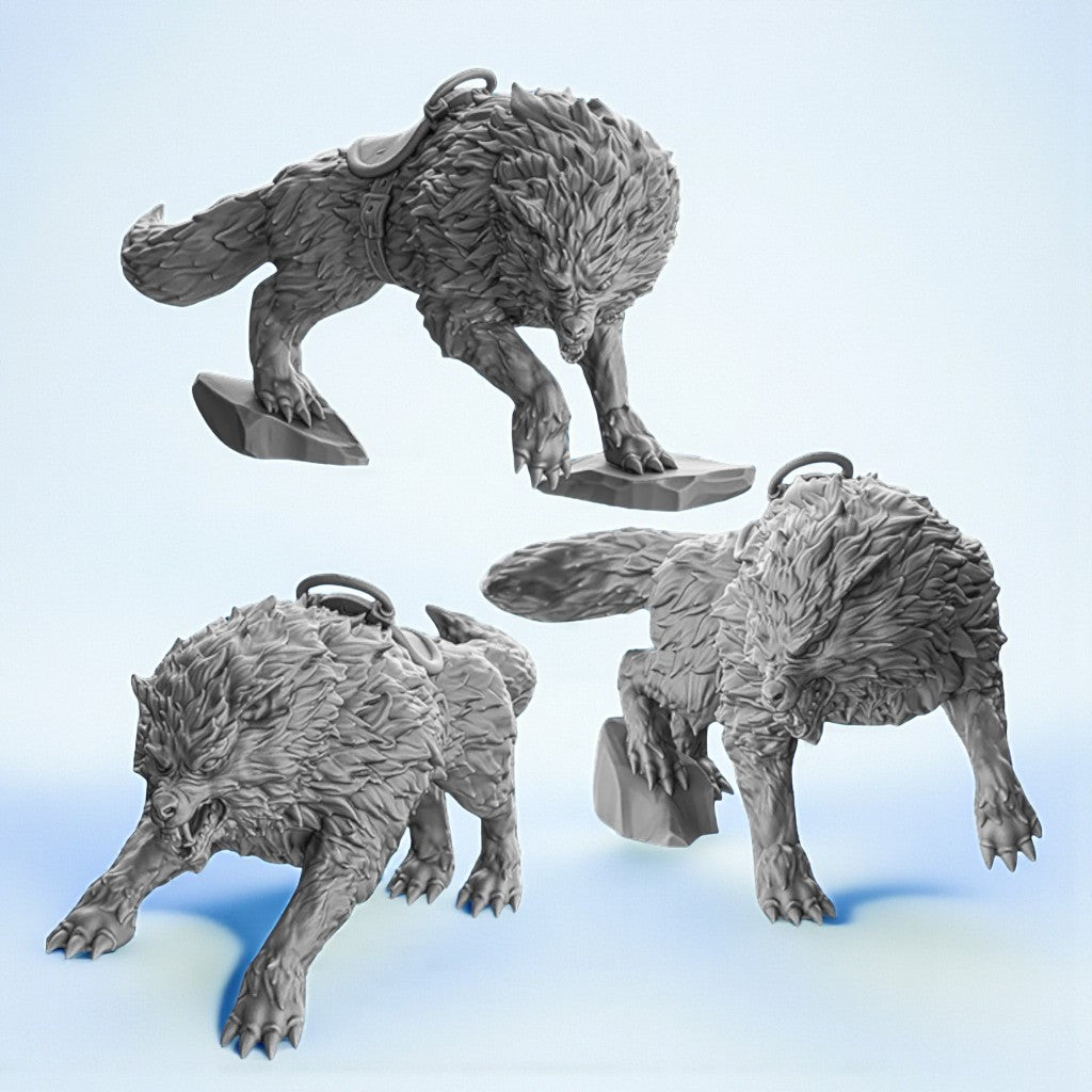 Wolfriders' Wolves  - 32 mm