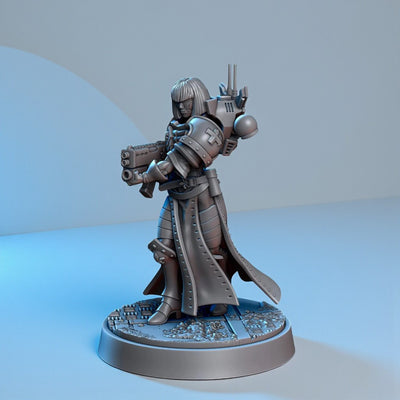 Wargame Battle-Empowered Sister Figure - C - 32 mm / Epic Forge Miniatures