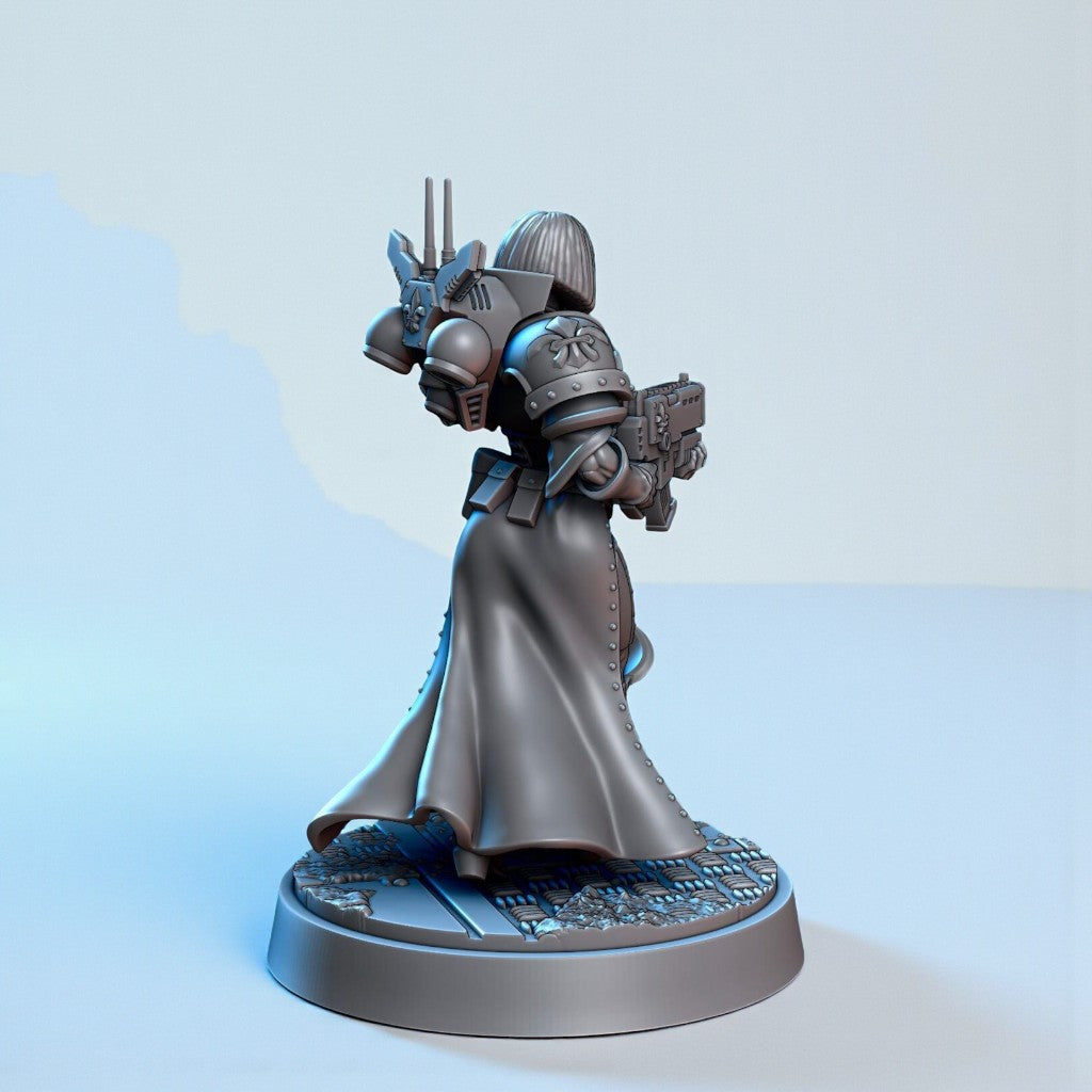 Wargame Battle-Empowered Sister Figur - C - 32 mm / Epic Forge Miniatures