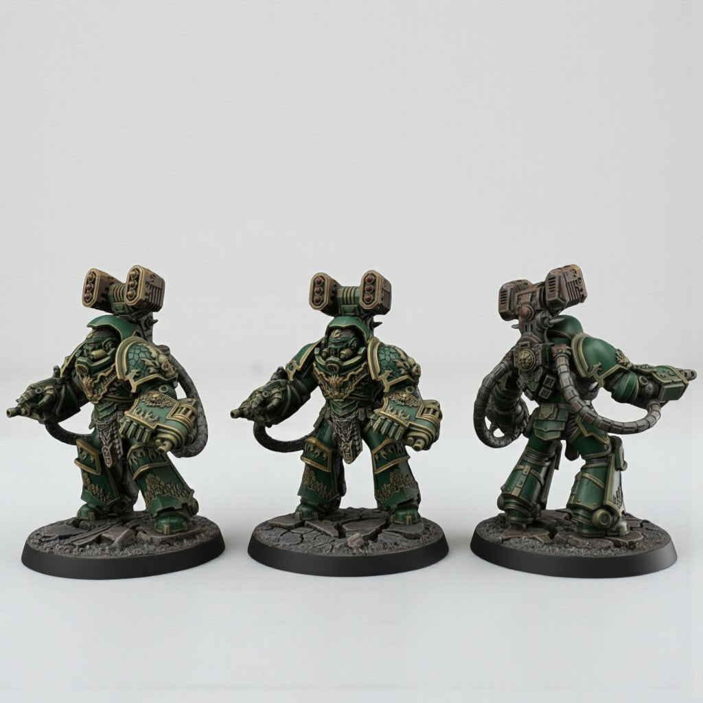 PACK Flame Lizards Vanquisher Squad Figur (Bausatz) - 32 mm / Epic Forge Miniatures - EightLegsMiniatures