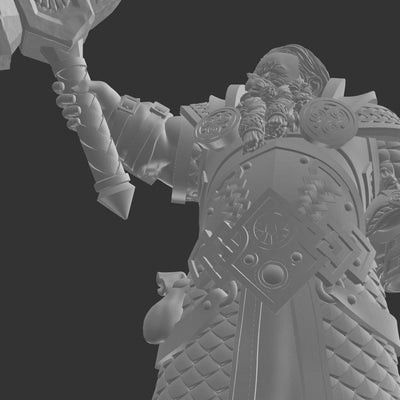 Olgrendrim, héros nain - 32 mm