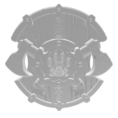 Pack x4 Space Vikings Shields set 2 - 32 mm