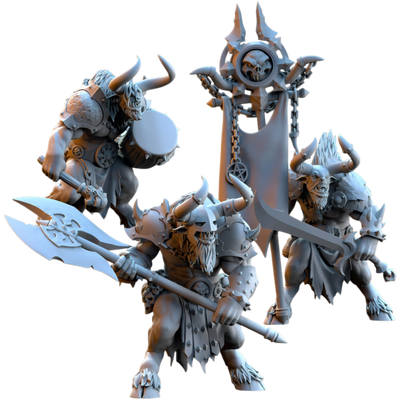 Commandement des Minotaures de Realms of Mayhem - 32 mm