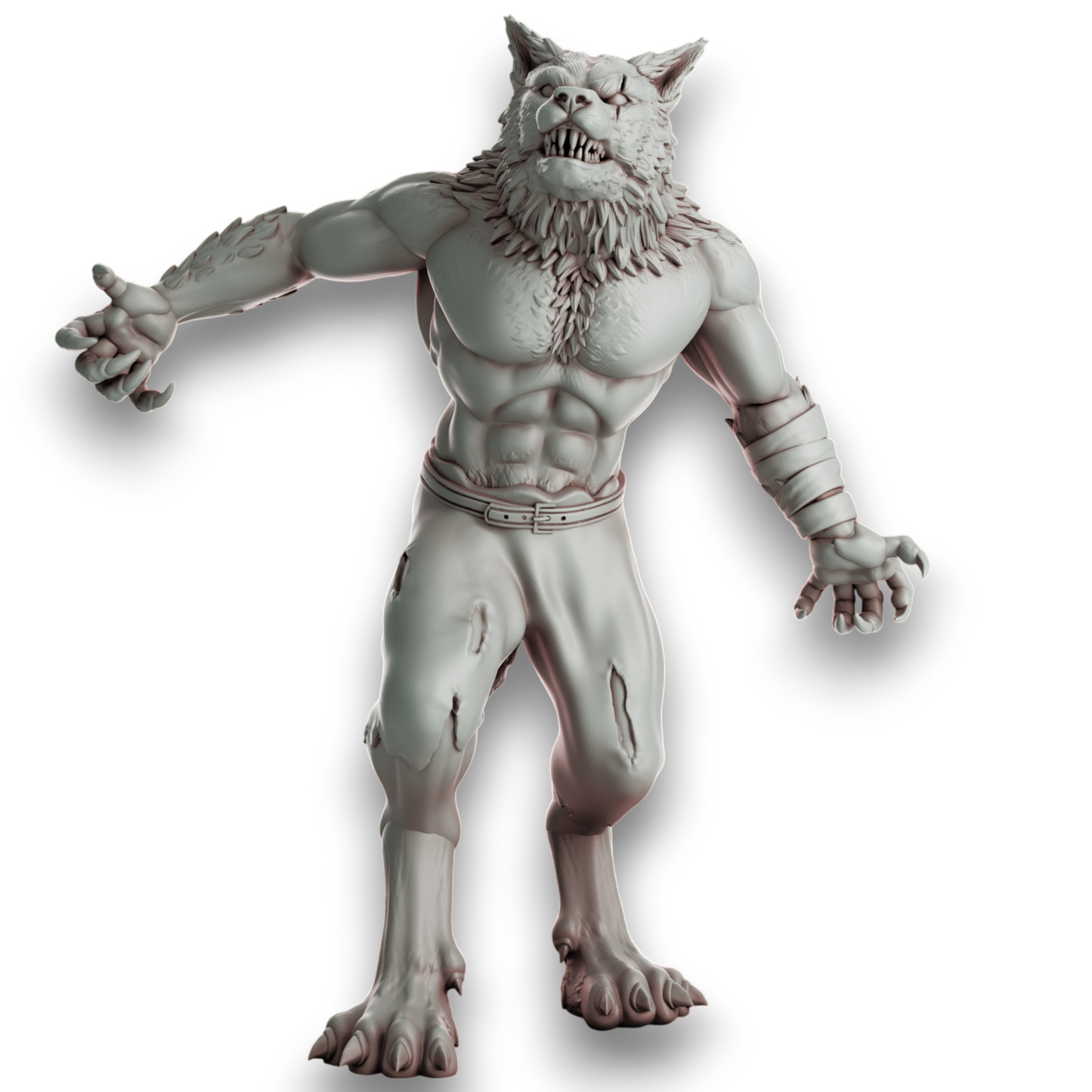 Pack x5 Meute de loups-garous 32 mm