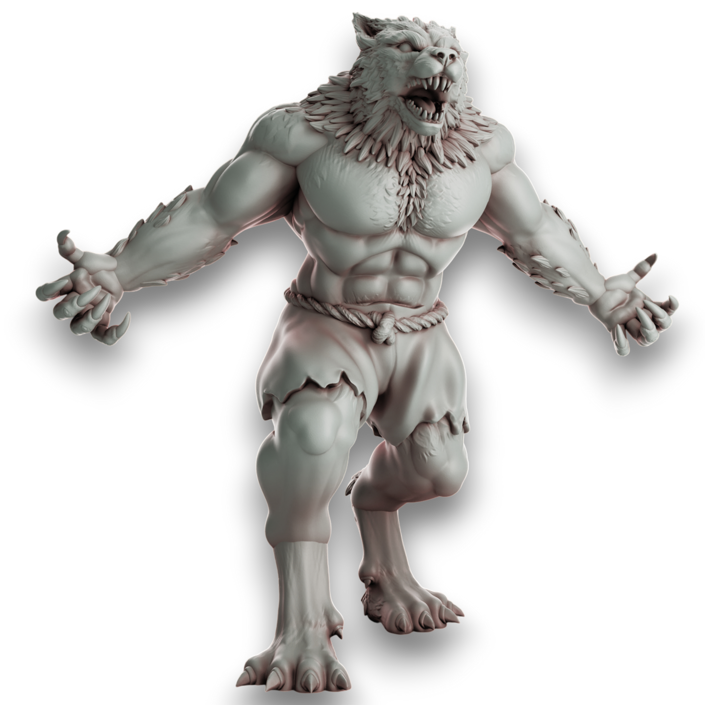 Pack x5 Meute de loups-garous 32 mm