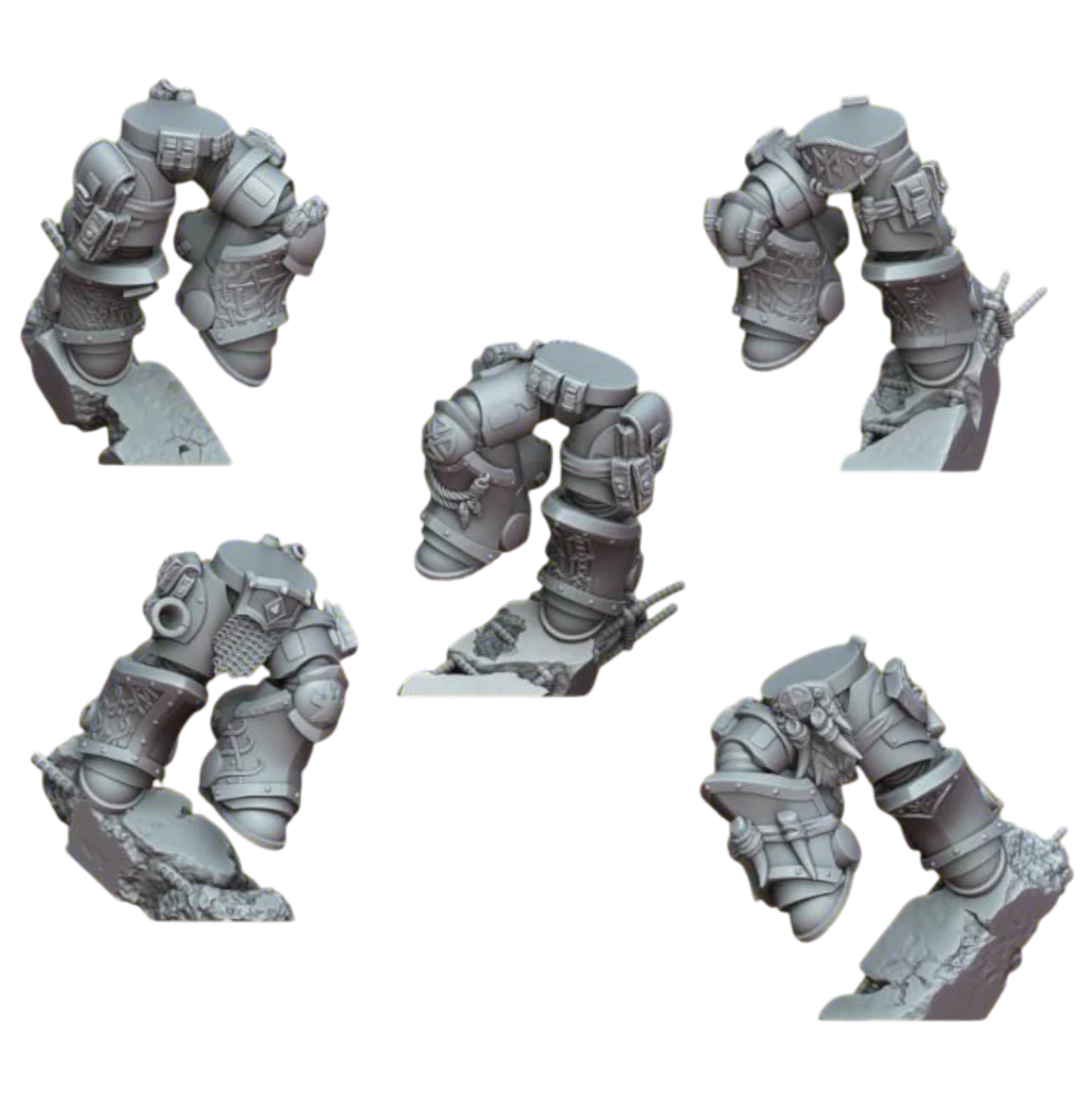Pack x5 Assault Legs - 32 mm – Epic Forge Miniature